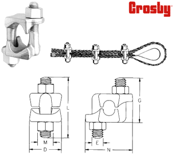 Fist Grip Clamps for Hoist #1000-15, #2250-20 and more