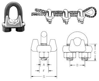Crosby Wire Rope Clips from Unirope