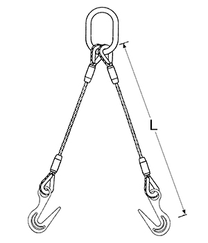 2-Leg Uni-Loc® Bridle Slings - Unirope Ltd.