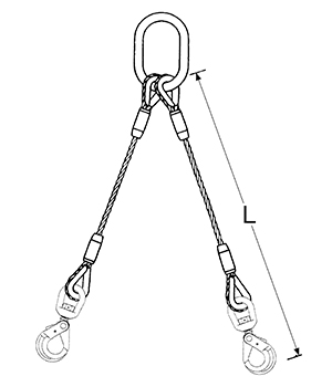 2-Leg Uni-Loc® Bridle Slings - Unirope Ltd.