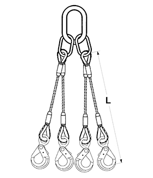 4-Leg Uni-Loc® Bridle Slings - Unirope Ltd.